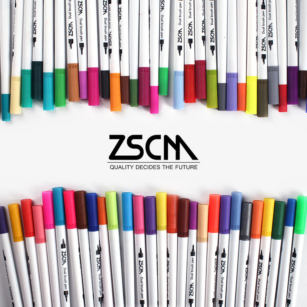 ZSCM Art Markers Coloring Dual Brush Pens